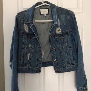 Forever 21 Slightly Cropped Jean Jacket